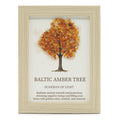 Cuadro de piedra preciosa - Árbol de la Vida - ámbar báltico (20x14.7x1cm)