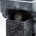 Gran fuente de agua - 24x22x48cm - Bola de cristal que cambia de color en Rock