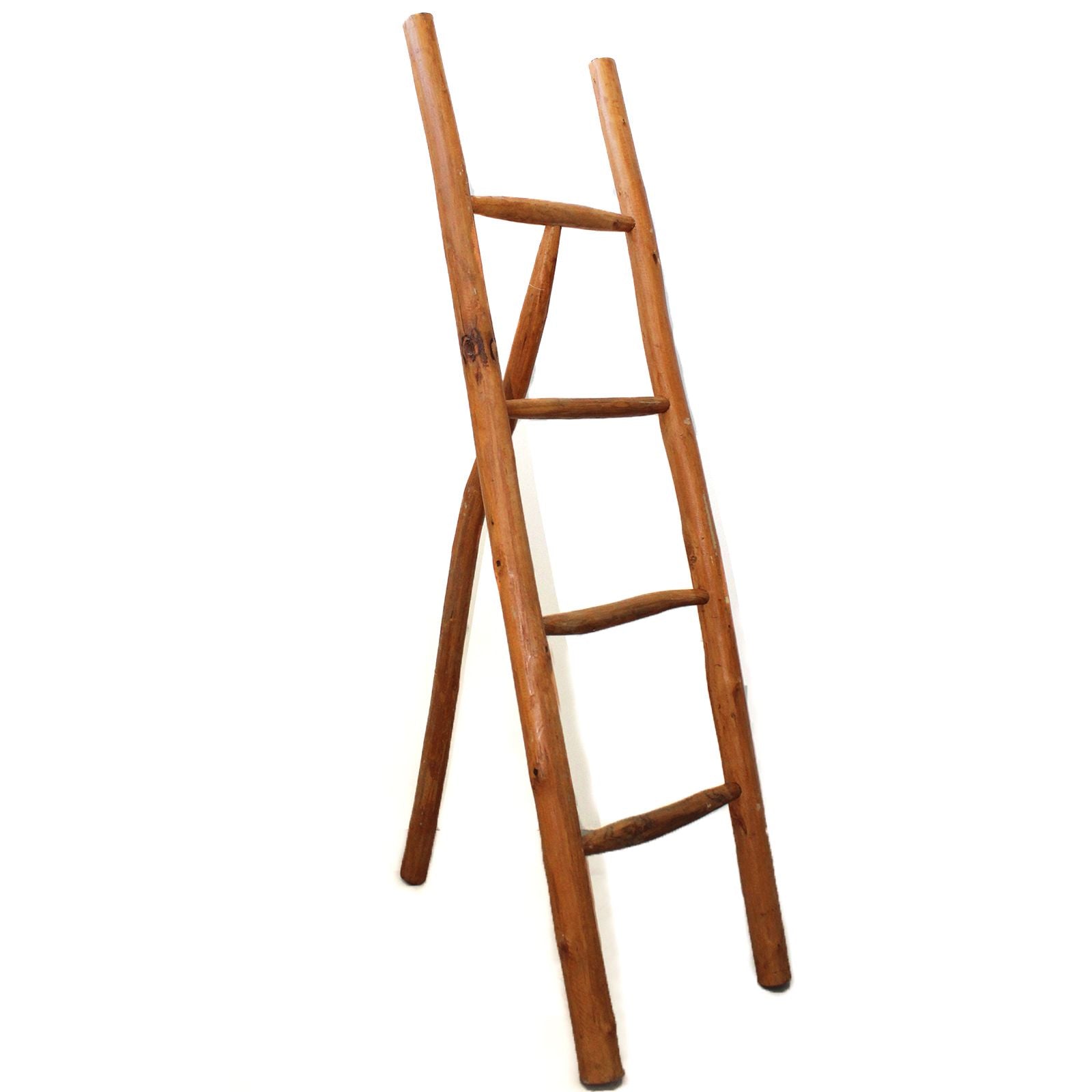 Gran escalera de teca - 1,5 m - Natural