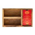 Caja de Tarot de Tres Secciones con Soporte para Cartas