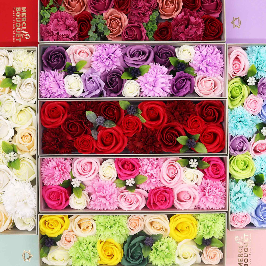 Caja Larga - Rosas Rojas Clásicas