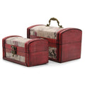 Juegos de 2 cajas coloniales - Rose Design