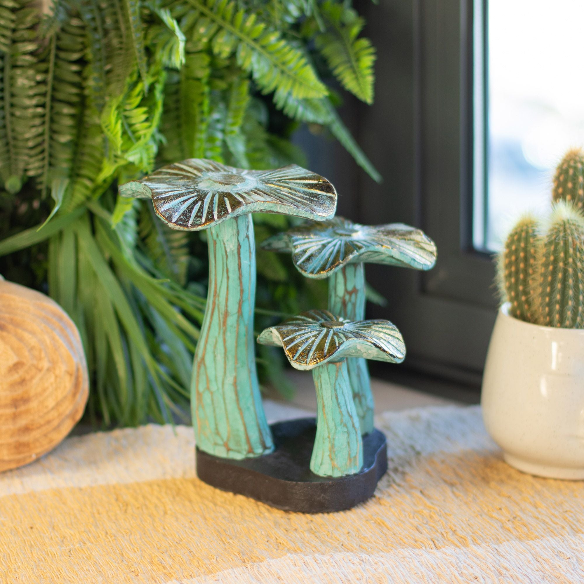 Pequeño arte de seta dorada - 20cm - Greenwash