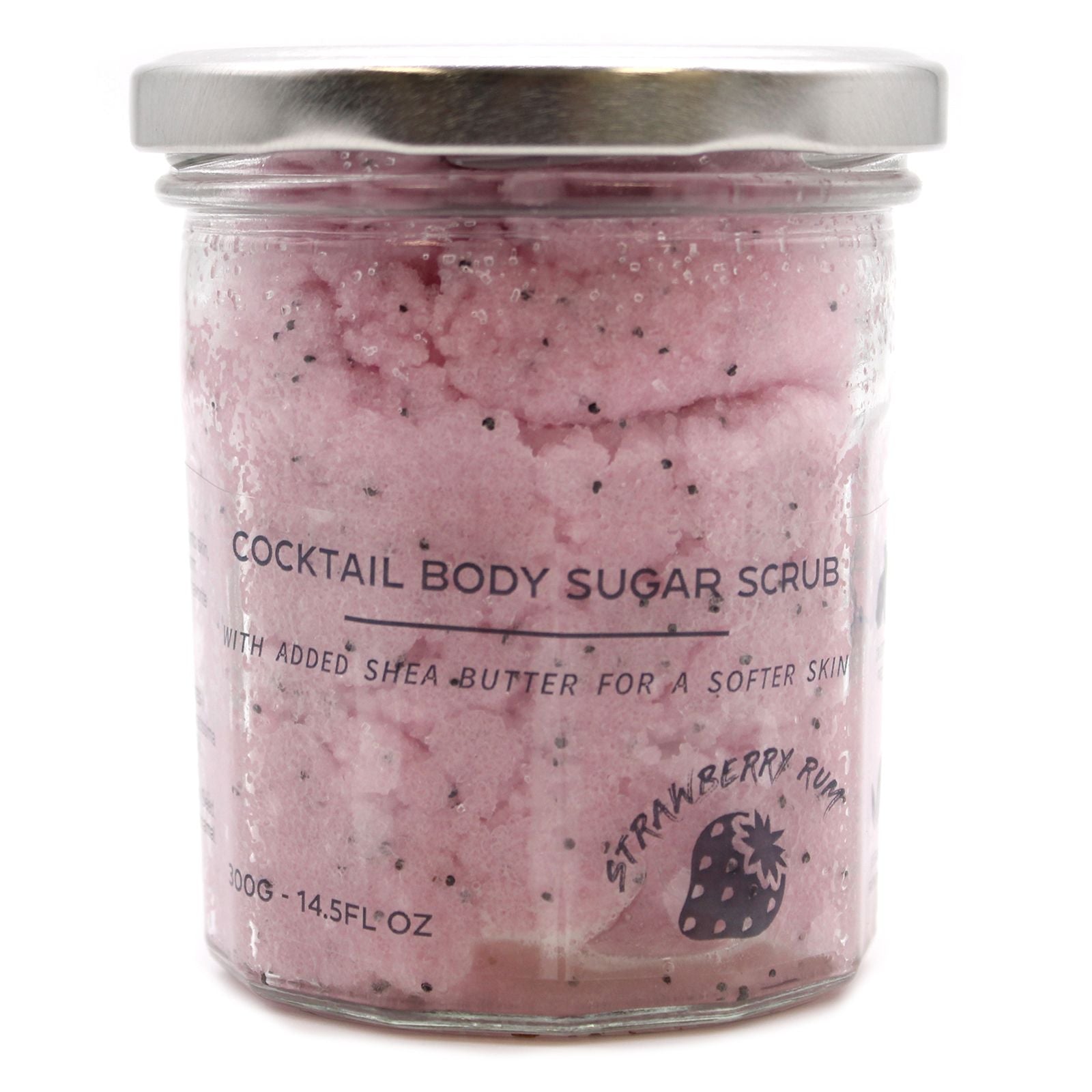 Exfoliante corporal de azúcar perfumado - Ron de fresa 300g