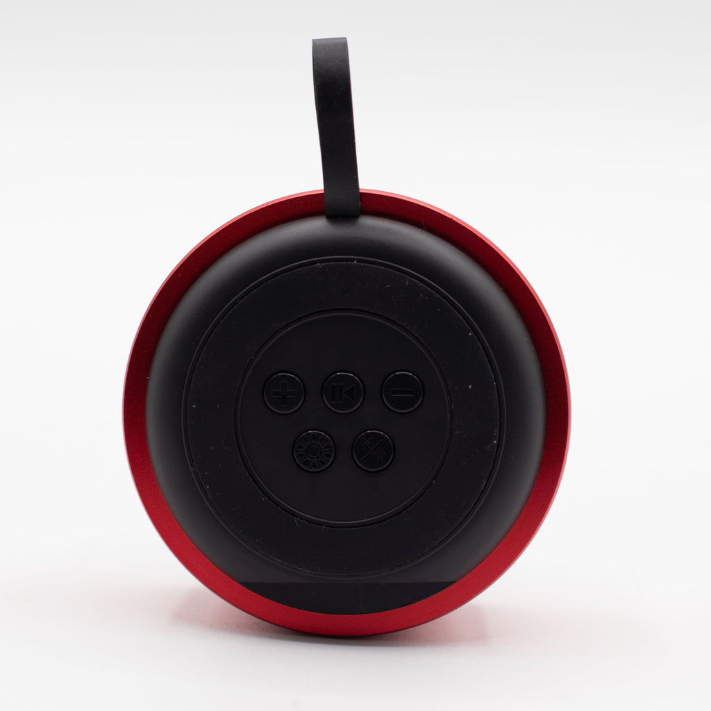 Mini altavoz con efecto de iluminación Mandela rojo