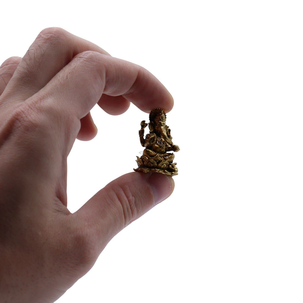 Dioses en miniatura de latón - Ganesha (12 g)  - 30 mm