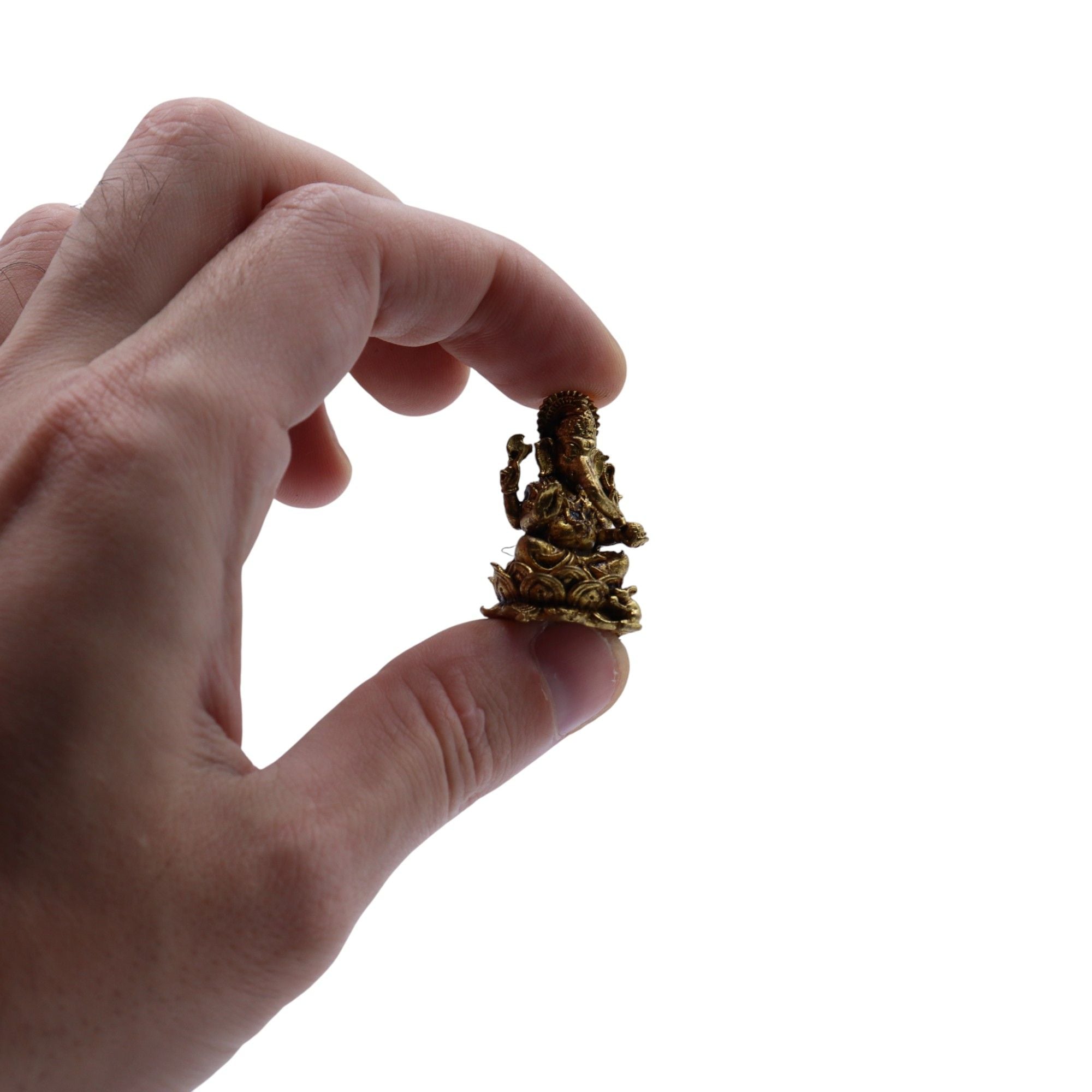 Dioses en miniatura de latón - Ganesha (12 g)  - 30 mm