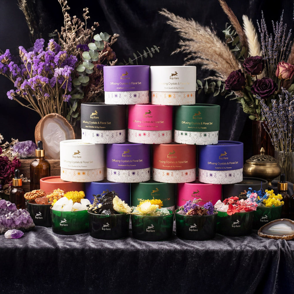 Hop Hare Difusores de Crystas y Conjunto Floral - Los Amantes