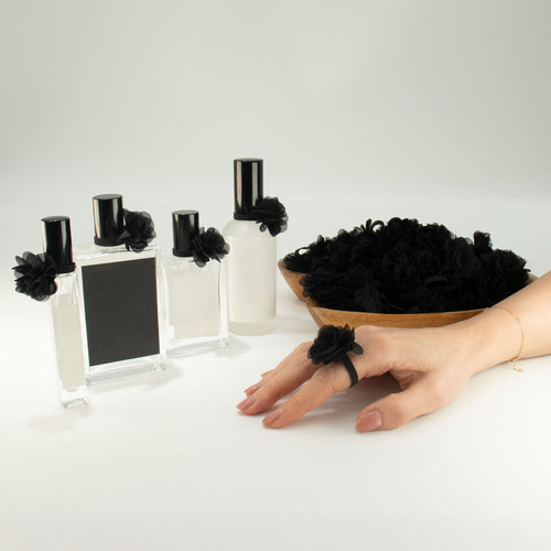Anillos difusores de fragancia chiffon - Negro (03)