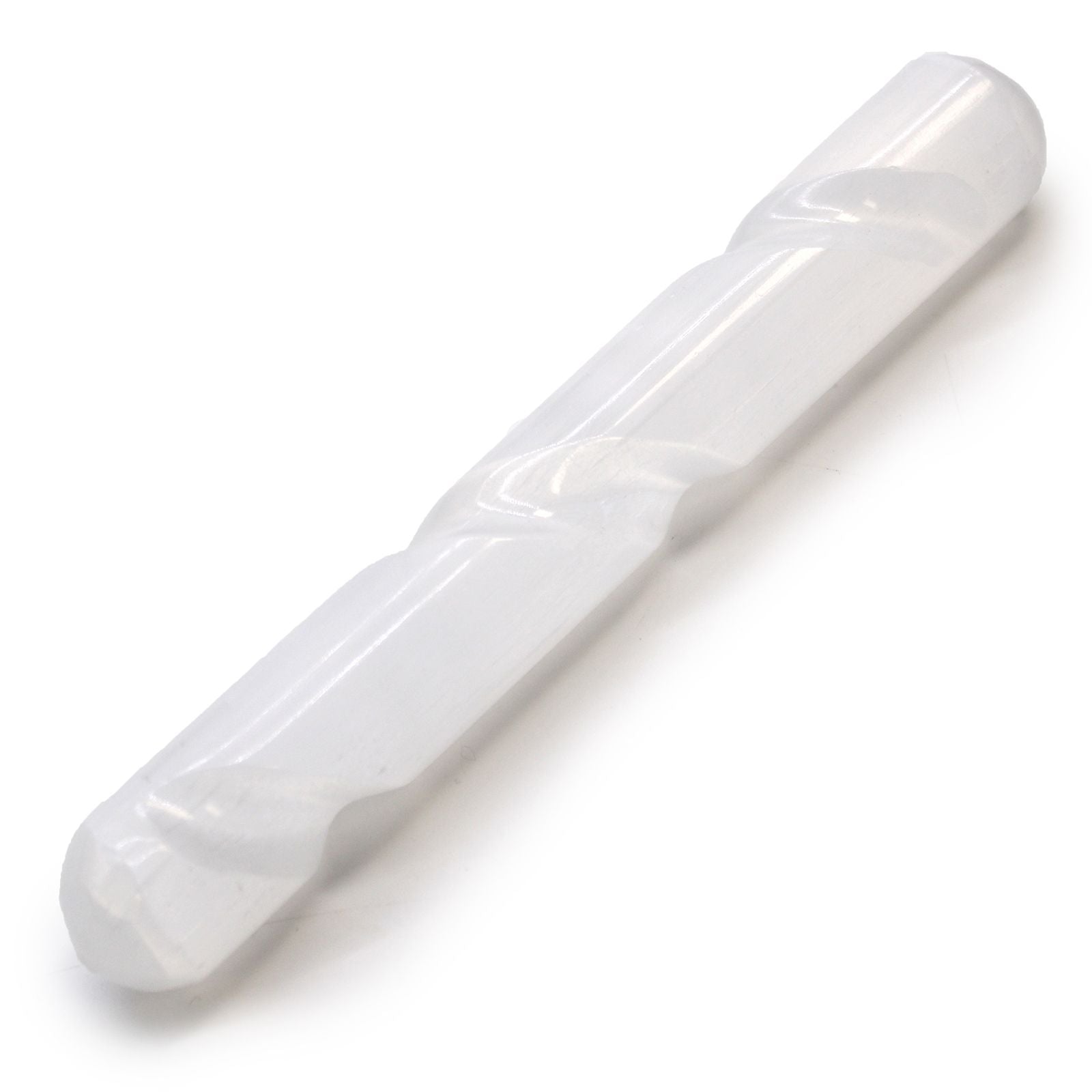 Varita Espiral deSselenita - 16 cm ( Ambos extremos redondos)