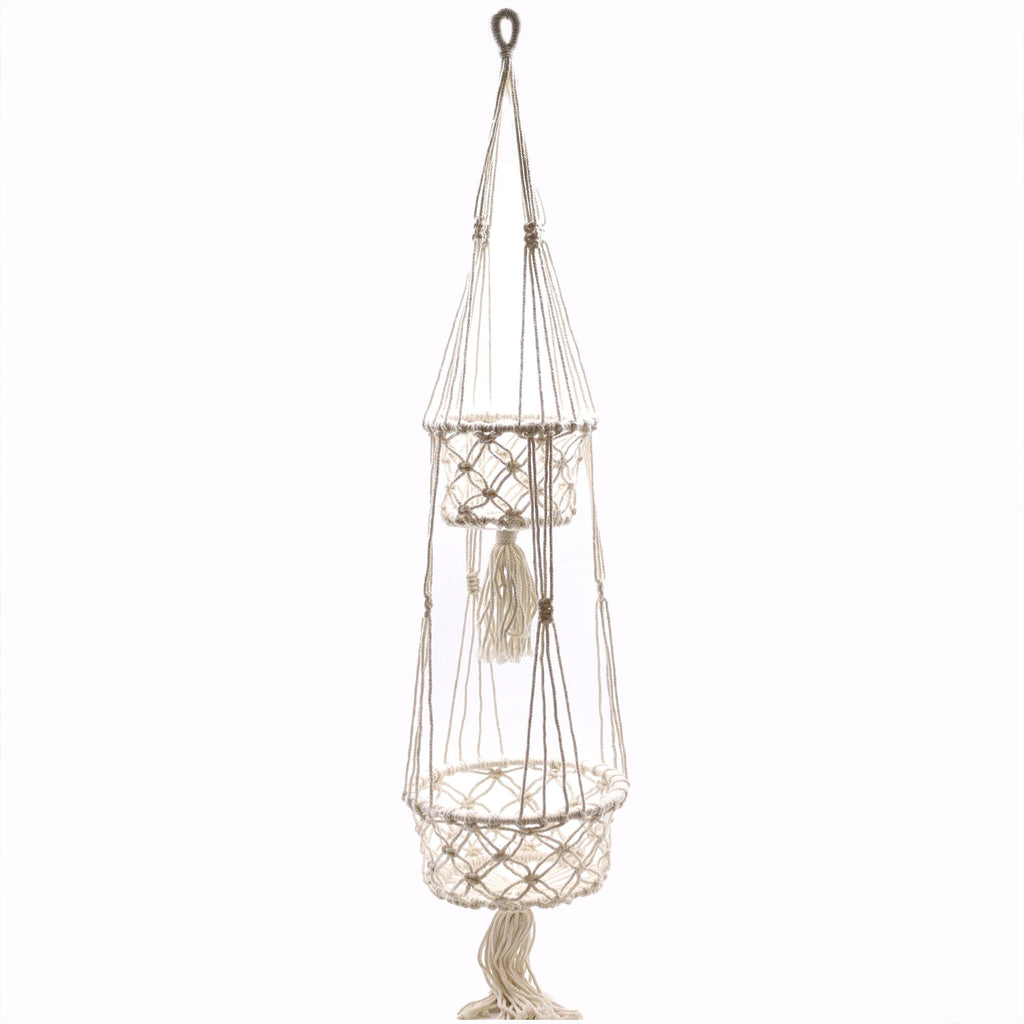 Macetero de Macrame - Doble