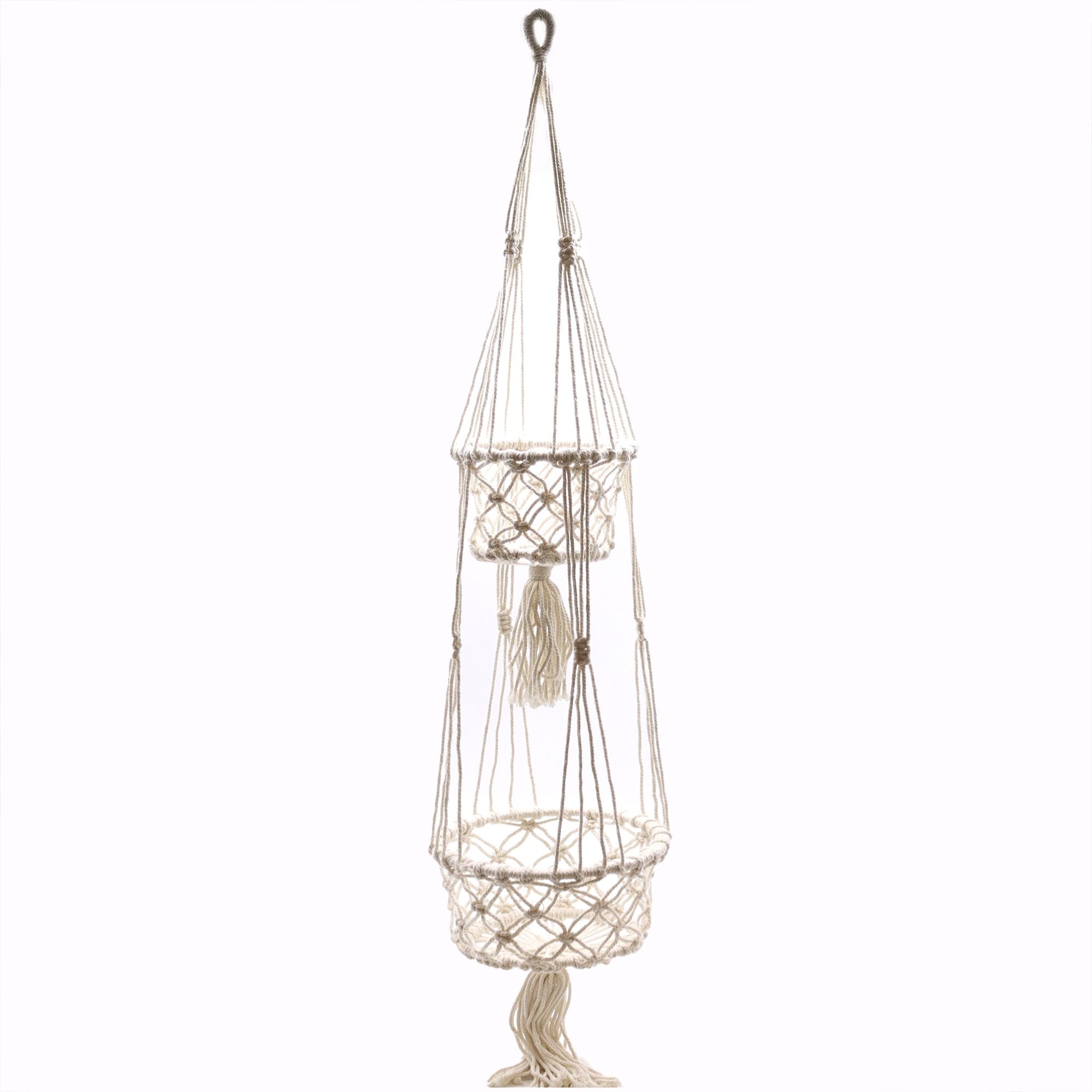 Macetero de Macrame - Doble