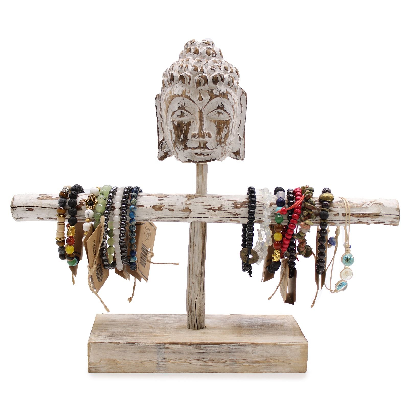Rama única y soporte de Buda - Blanqueado