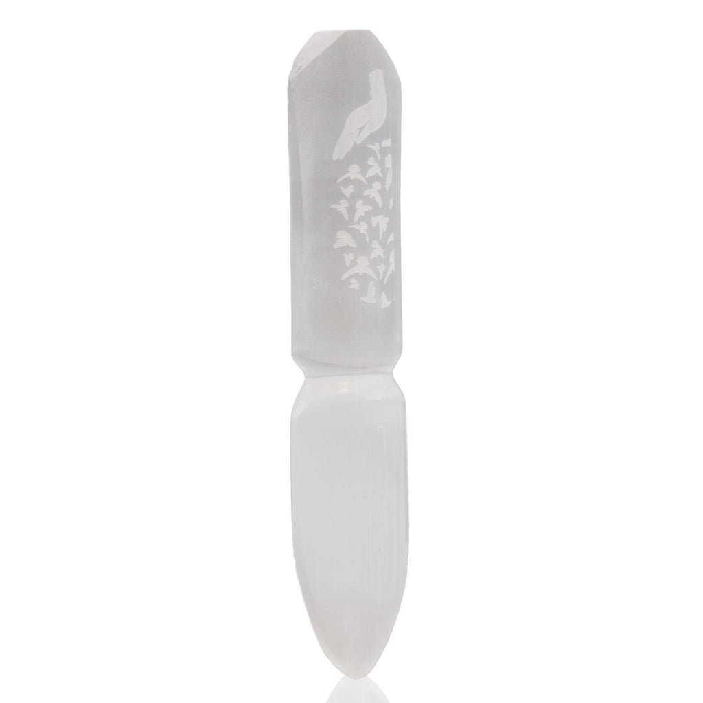 Cuchillo ritual de selenita - Liberación de ataduras