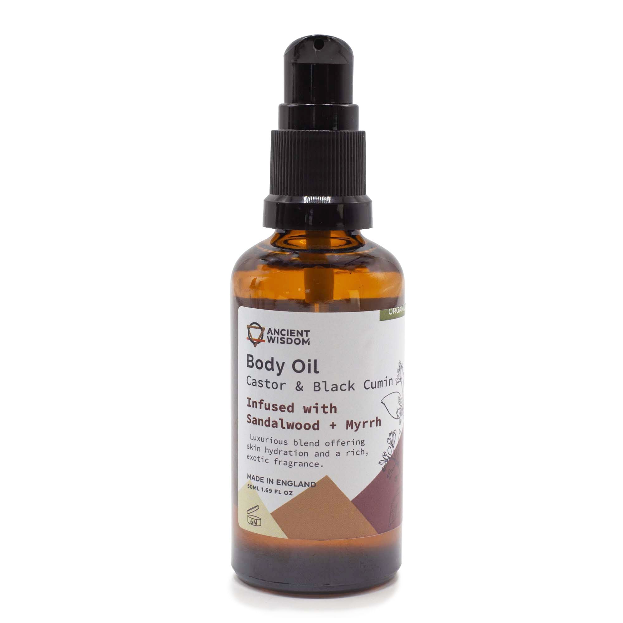 Aceite Corporal Organico 50 ml- Sándalo y Mirra