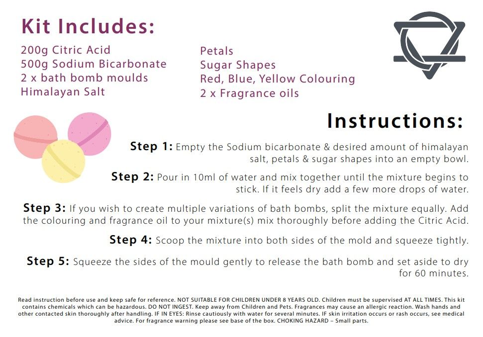 Kit de bombas de baño: limonada rosa y explosión de cítricos