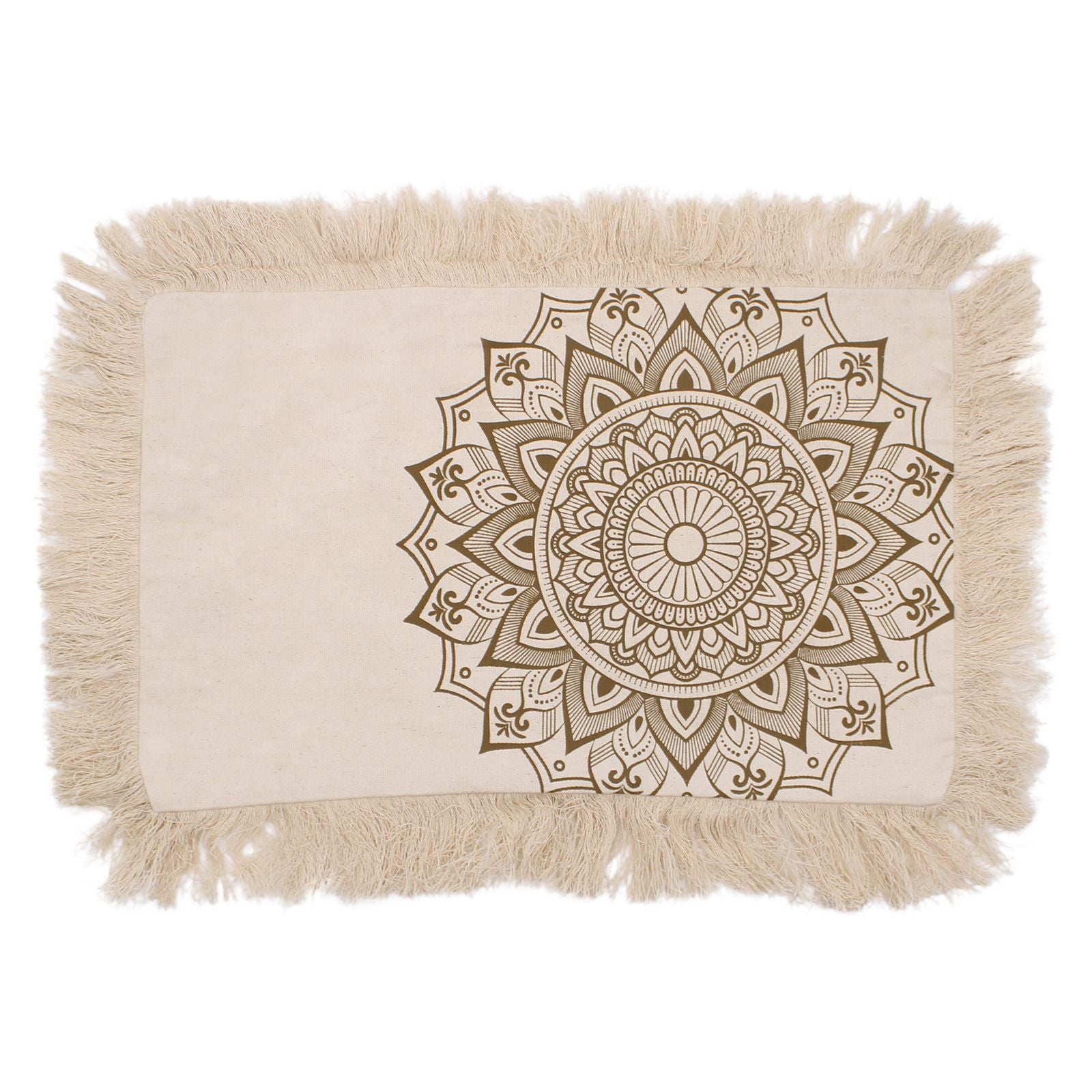 Cojín Lotus Mandala - 30x50cm - bronce