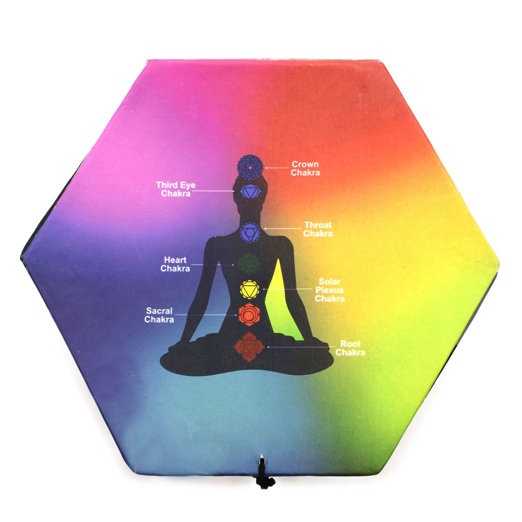 Juego de Cuenco Tibetano - Buda - Negro/Naranja 10,7 cm