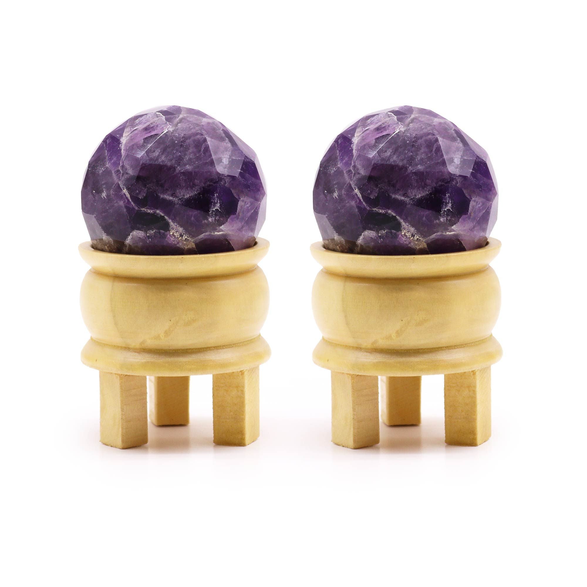 Bola Curativa de Piedras Preciosas y soporte - Amatista