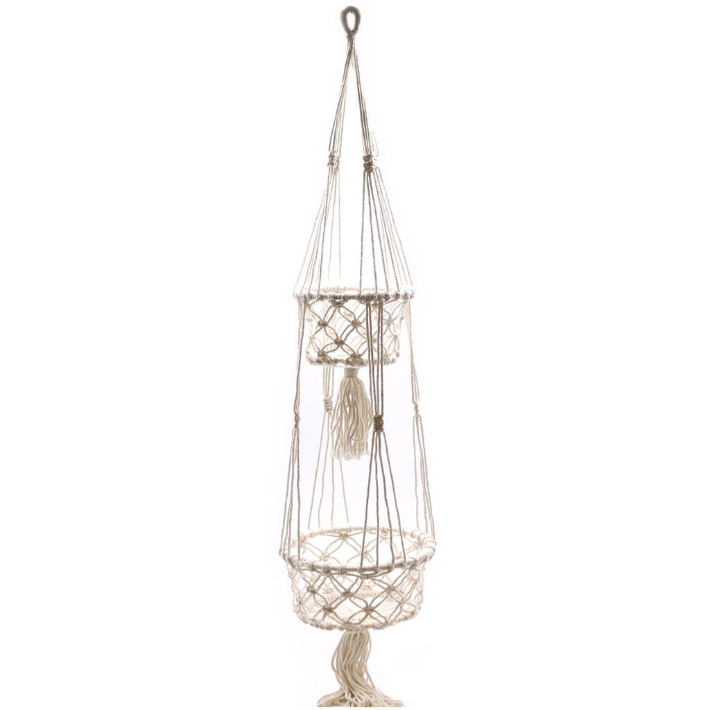 Macetero de Macrame - Doble