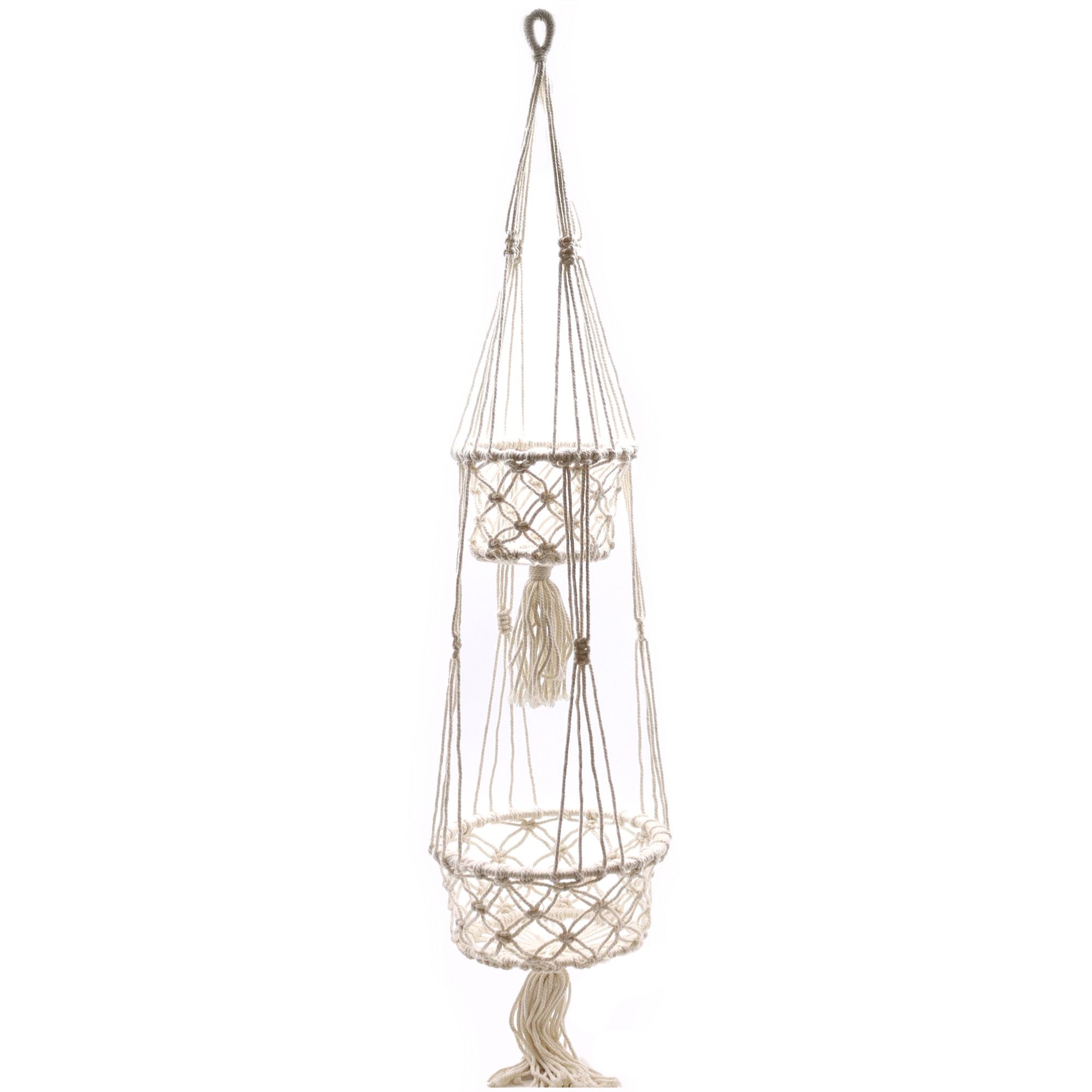 Macetero de Macrame - Doble