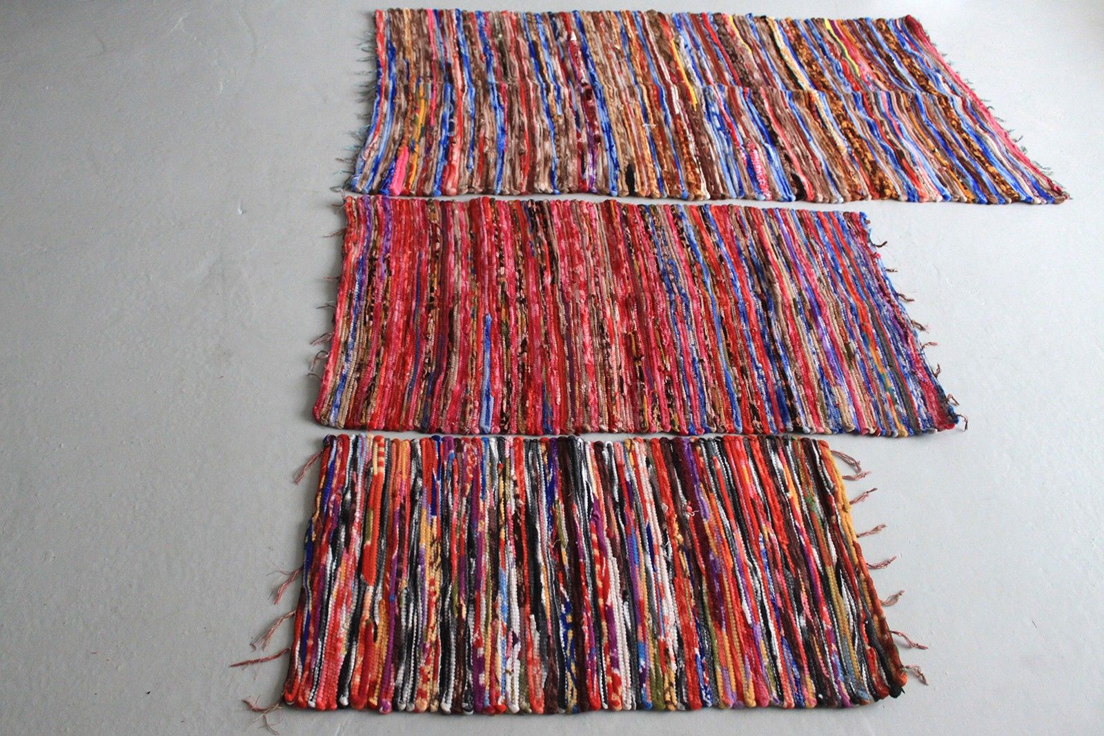 Alfombra de trapo medio - 128x75cm