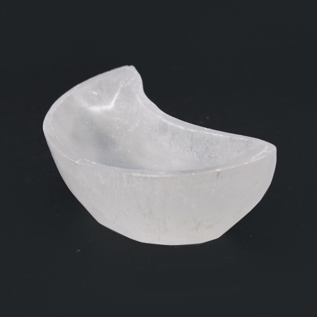 Cuenco de luna selenita - 10cm