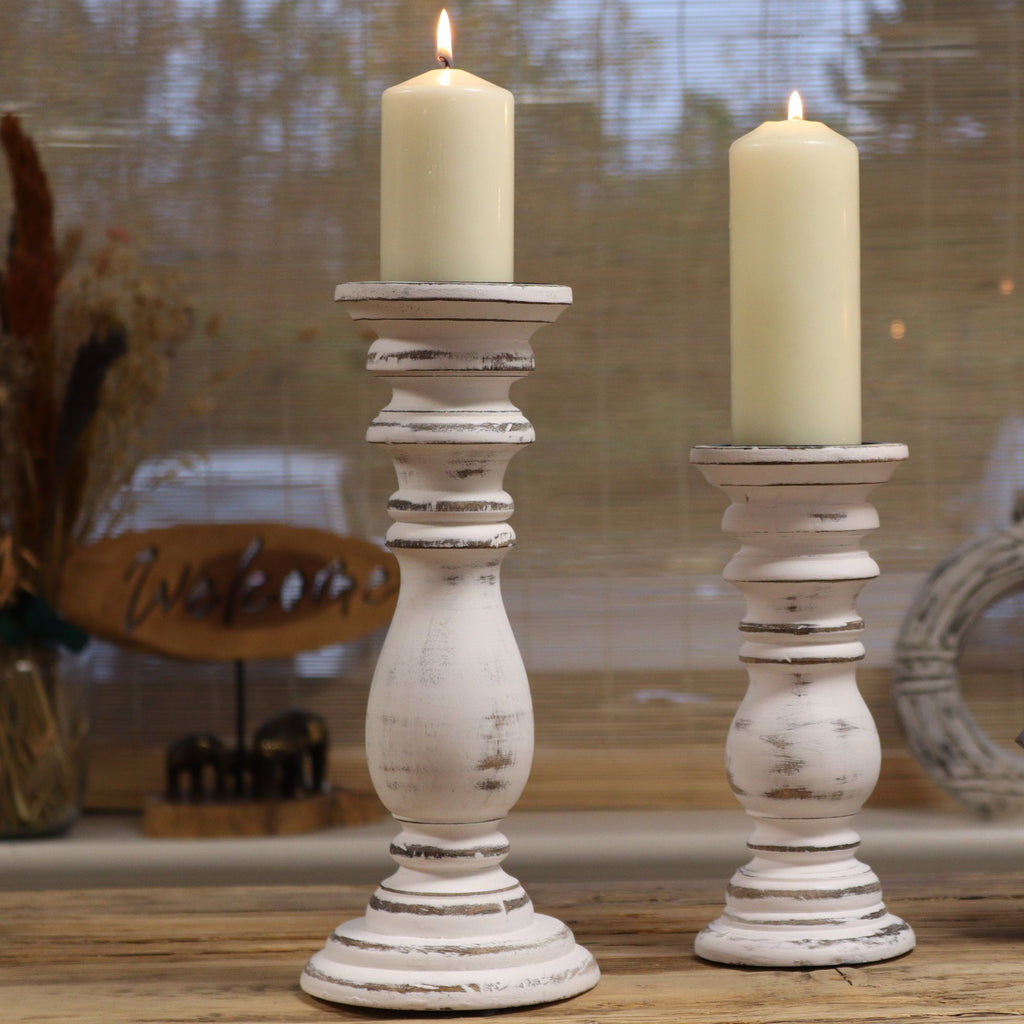 Candelabro clásico - Blanco - 373x10cm - Grande