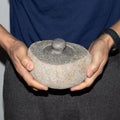 Maceta de piedra de río natural para enraizamiento - Grande (aprox 15x12cm)