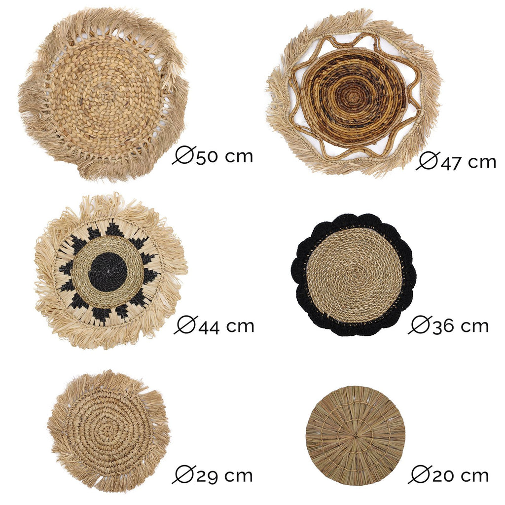 Conjunto de seis cuadros naturales - Colección Kribo