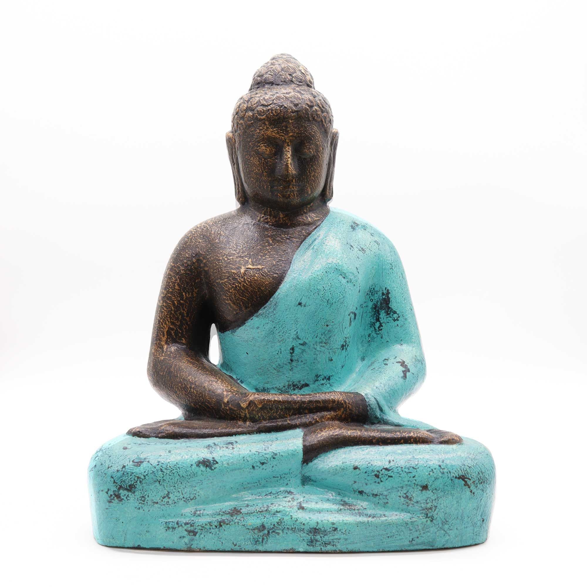 Buda Mediano Clásico Turquesa y Piedra - 0.5m