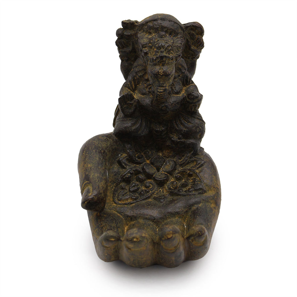 Quemador de incienso Ganesh y mano (antiguo)