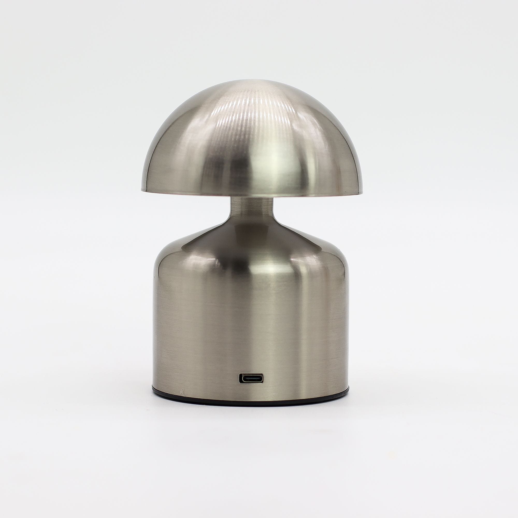 Lámpara táctil - Cúpula Champiñón Plateada - USB (C) - Recargable (400 Vatios)