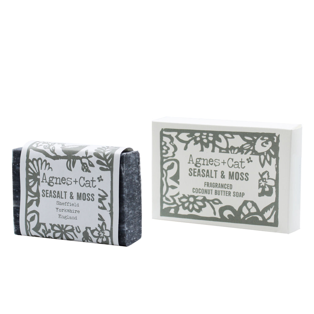 Jabón Artesanal de 140g - Sal Marina y Musgo