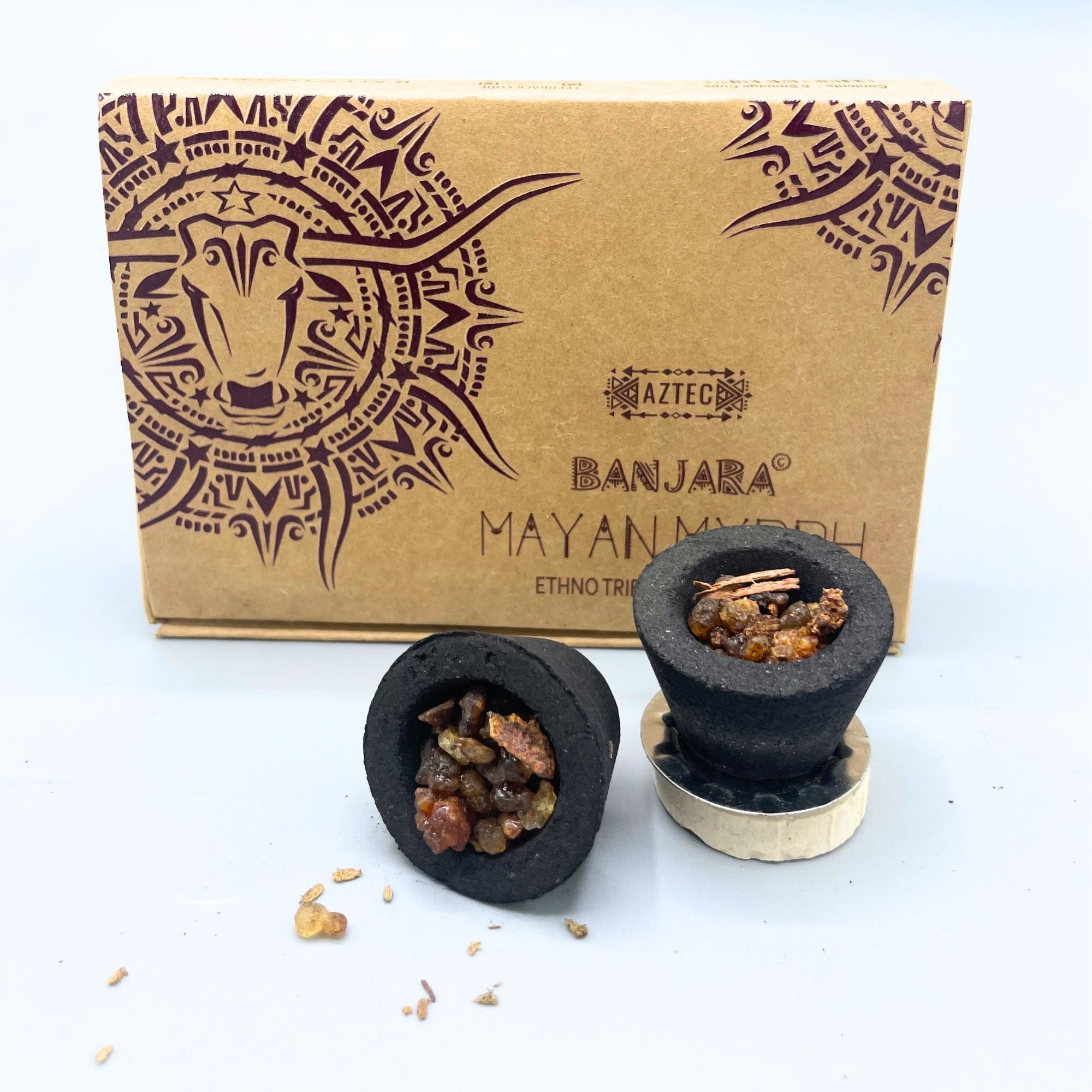 Caja de 6 copos de Resina Banjara - Mirra