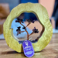 Jardín de árboles de gemas - Anillo de madera de mango - Amatista - 60 piedras pequeñas