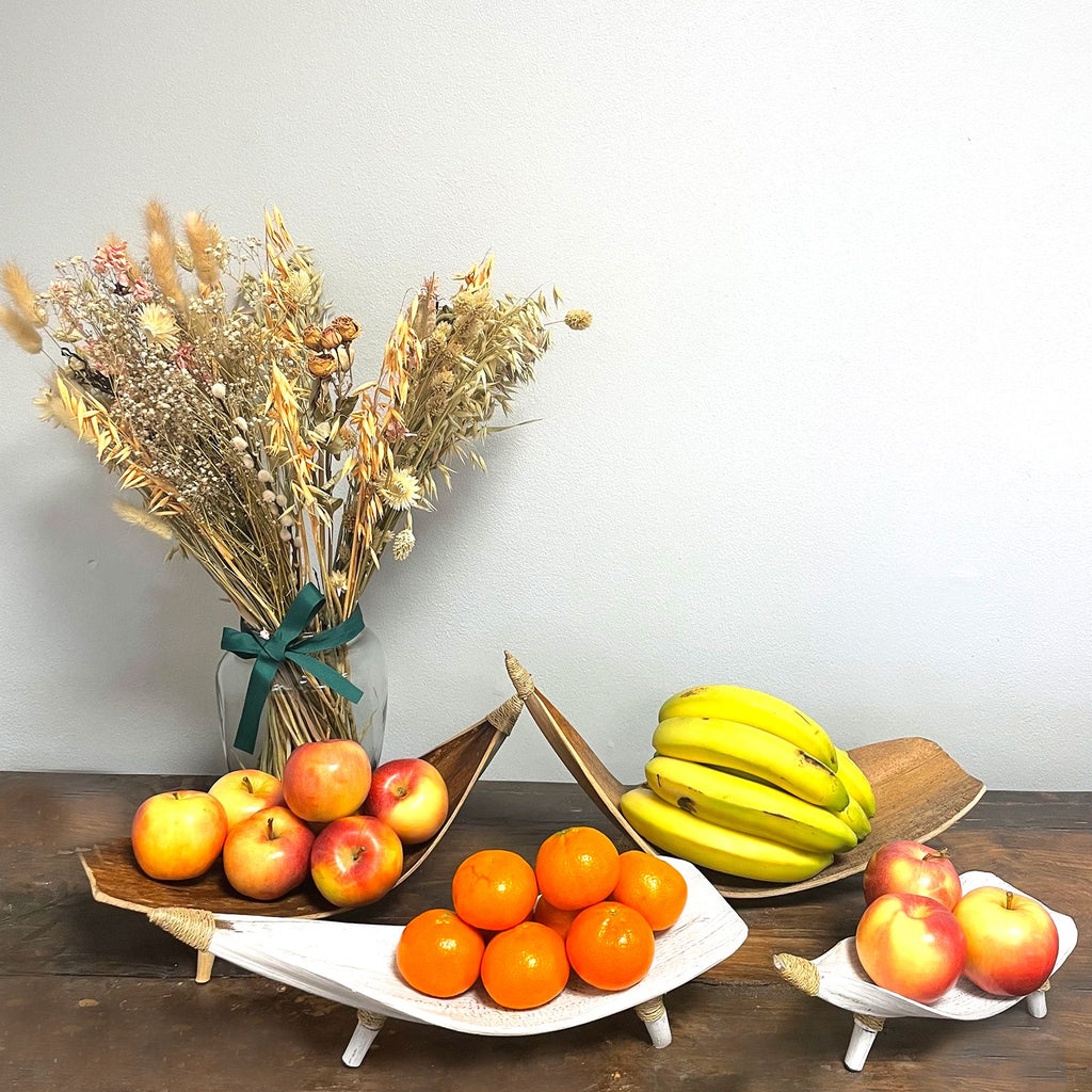 Juego de fruteros de hoja de coco - Blandeado