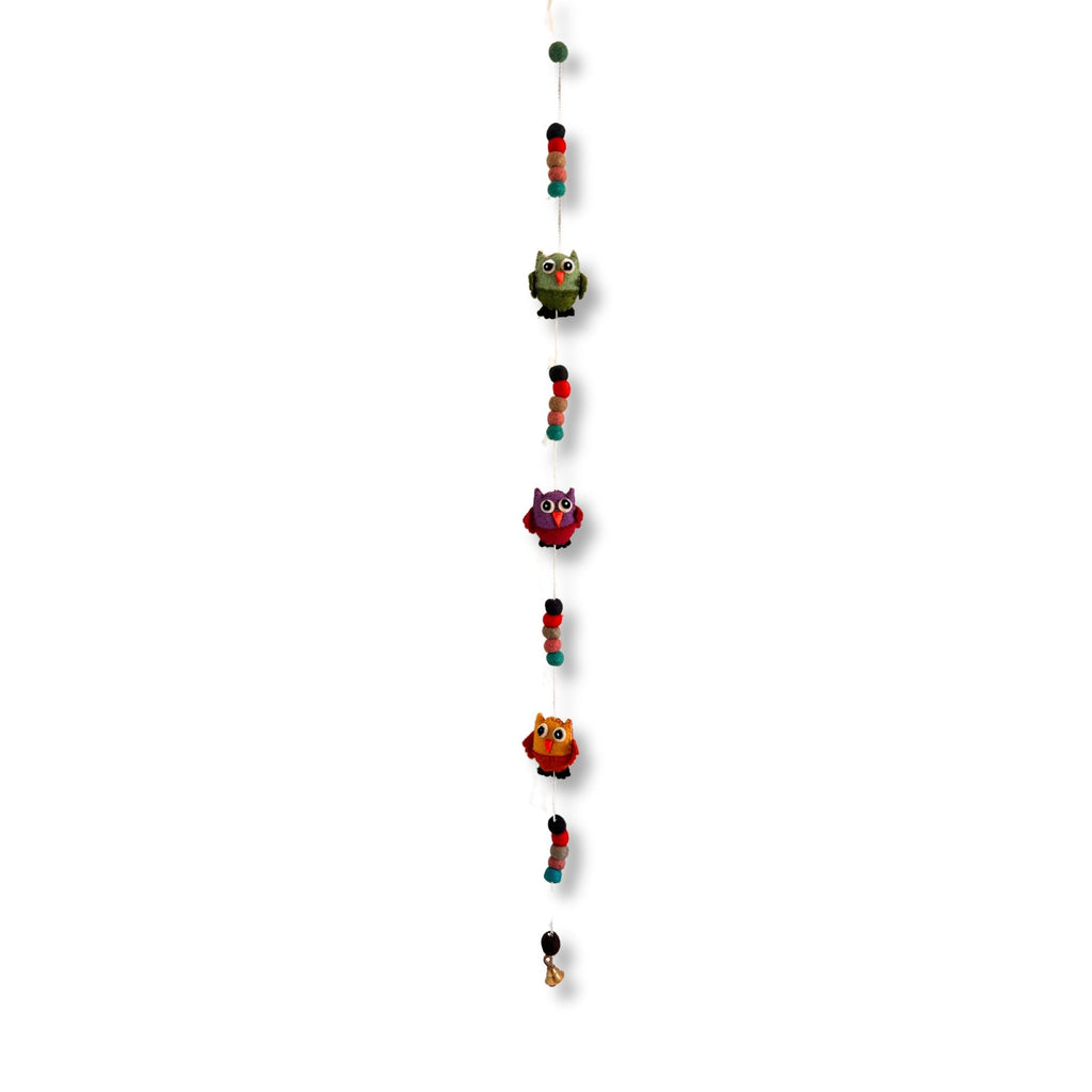 Colgante de Pared de Fieltro - Búhos (colores variados)