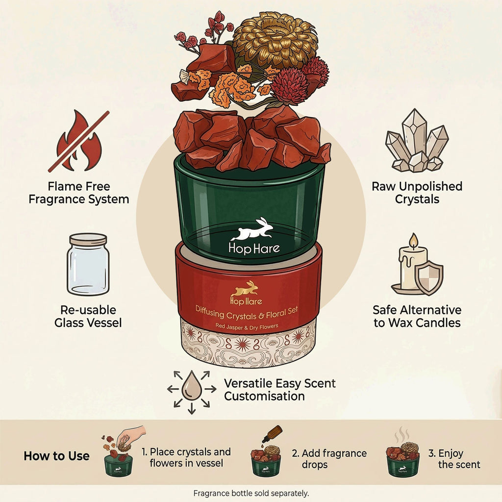 Hop Hare Crystas difusoras y conjunto floral - El Mago