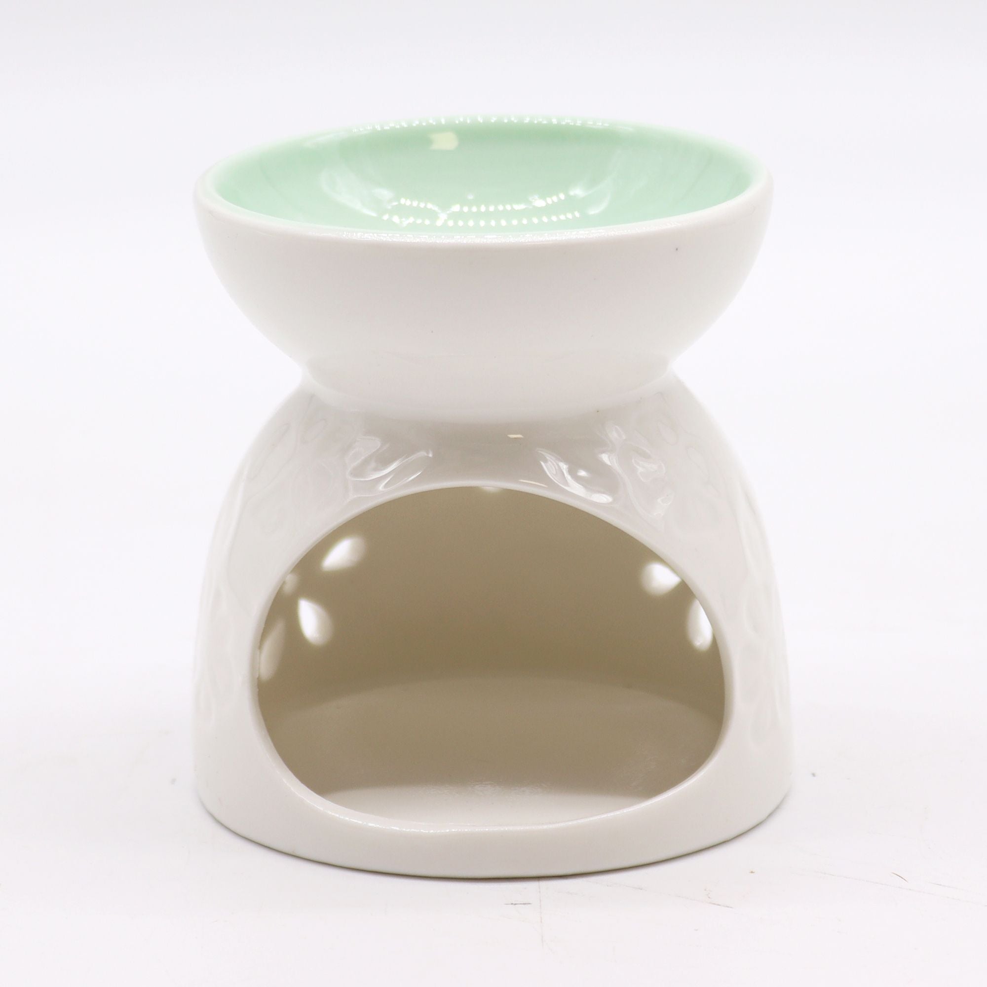 Quemador aceite clásico -  Floral y Azul