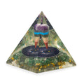 Med Orgonita Pirámides 7x6 cm - Péndulo - Chips de Aventurina Verde