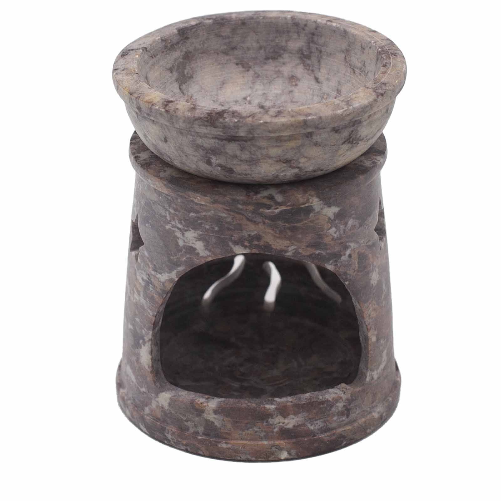Quemador de aceite pequeño de esteatita 8 cm - Sol y Estrellas