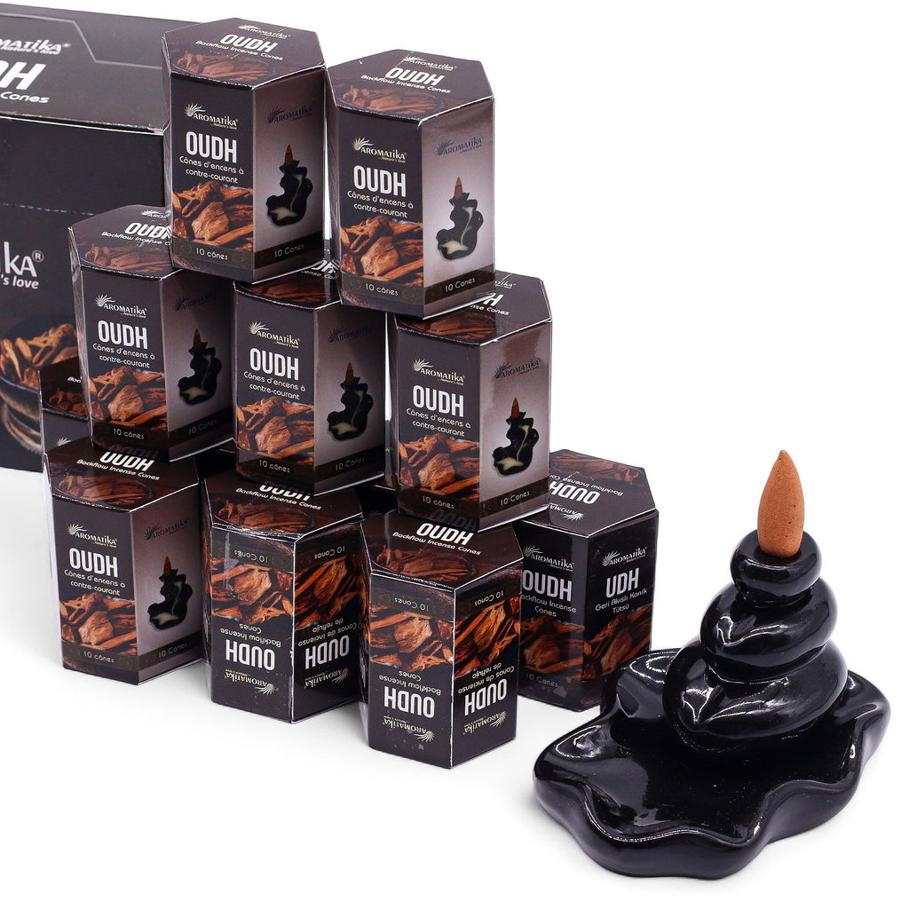 Paquete de 10 Incienso Masala Backflow - Oudh
