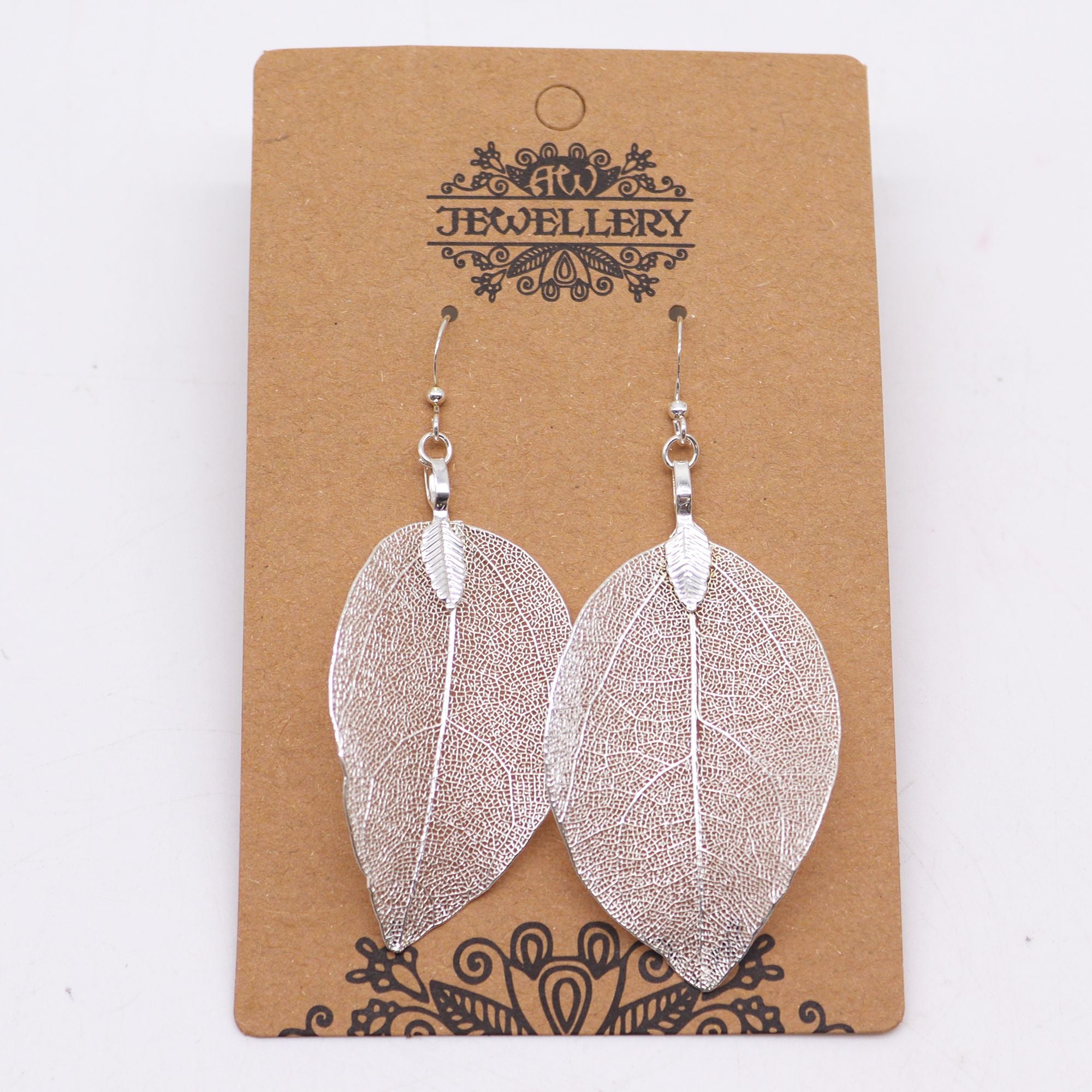 Pendientes - Hoja de valor - Plata