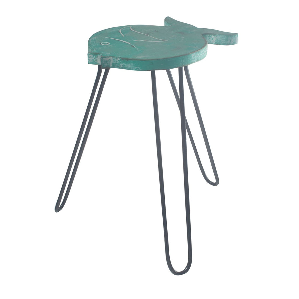 Mesa de madera Albasia - Turquesa