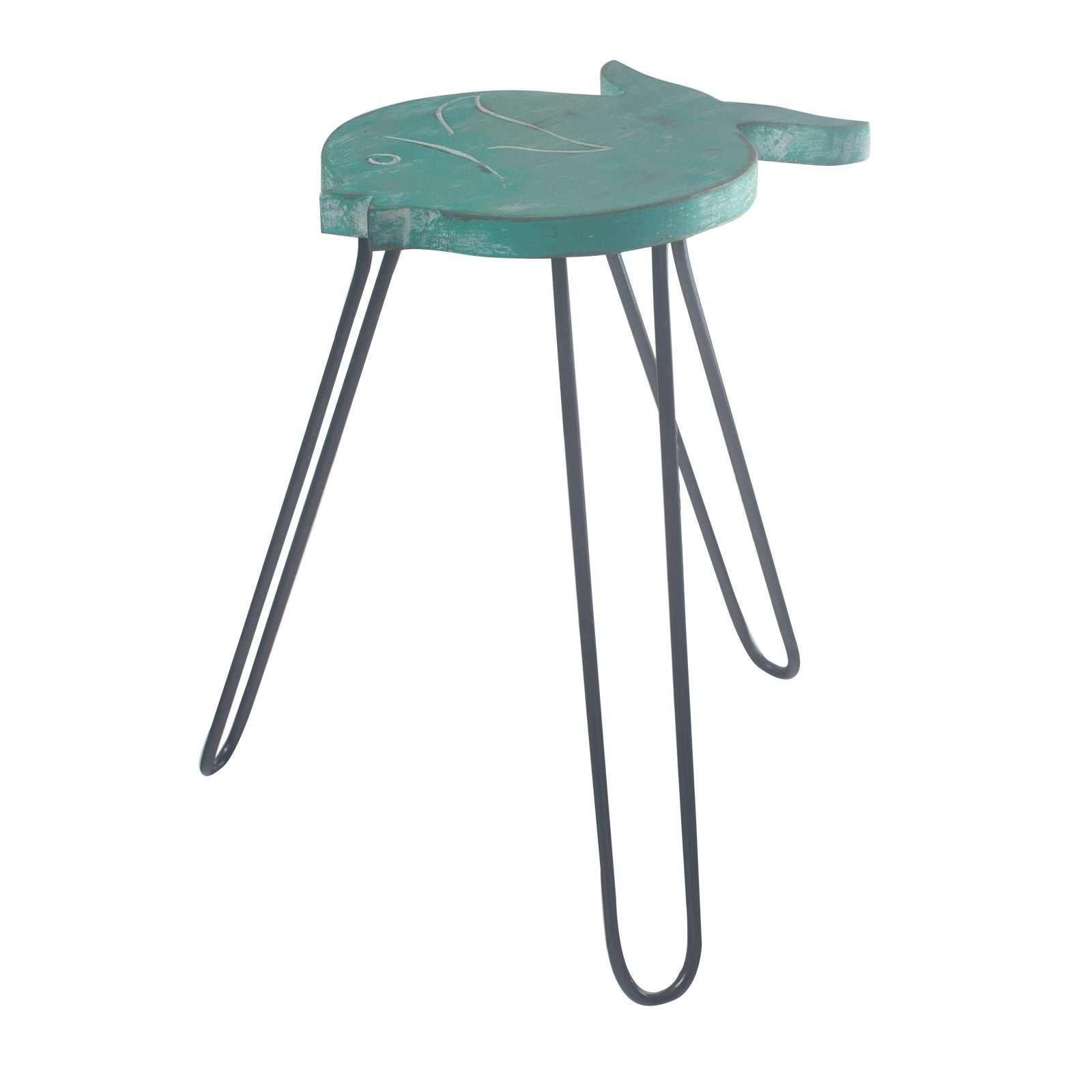 Mesa de madera Albasia - Turquesa