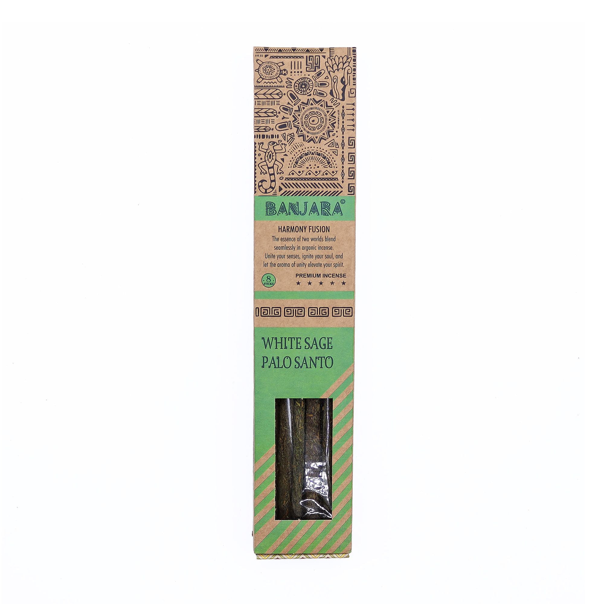Banjara Palitos de Palo Santo para sahumar - Juego de 6 - Caja