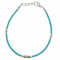 Pulsera nepalí de gemas extrafinas - Turquesa y lágrima