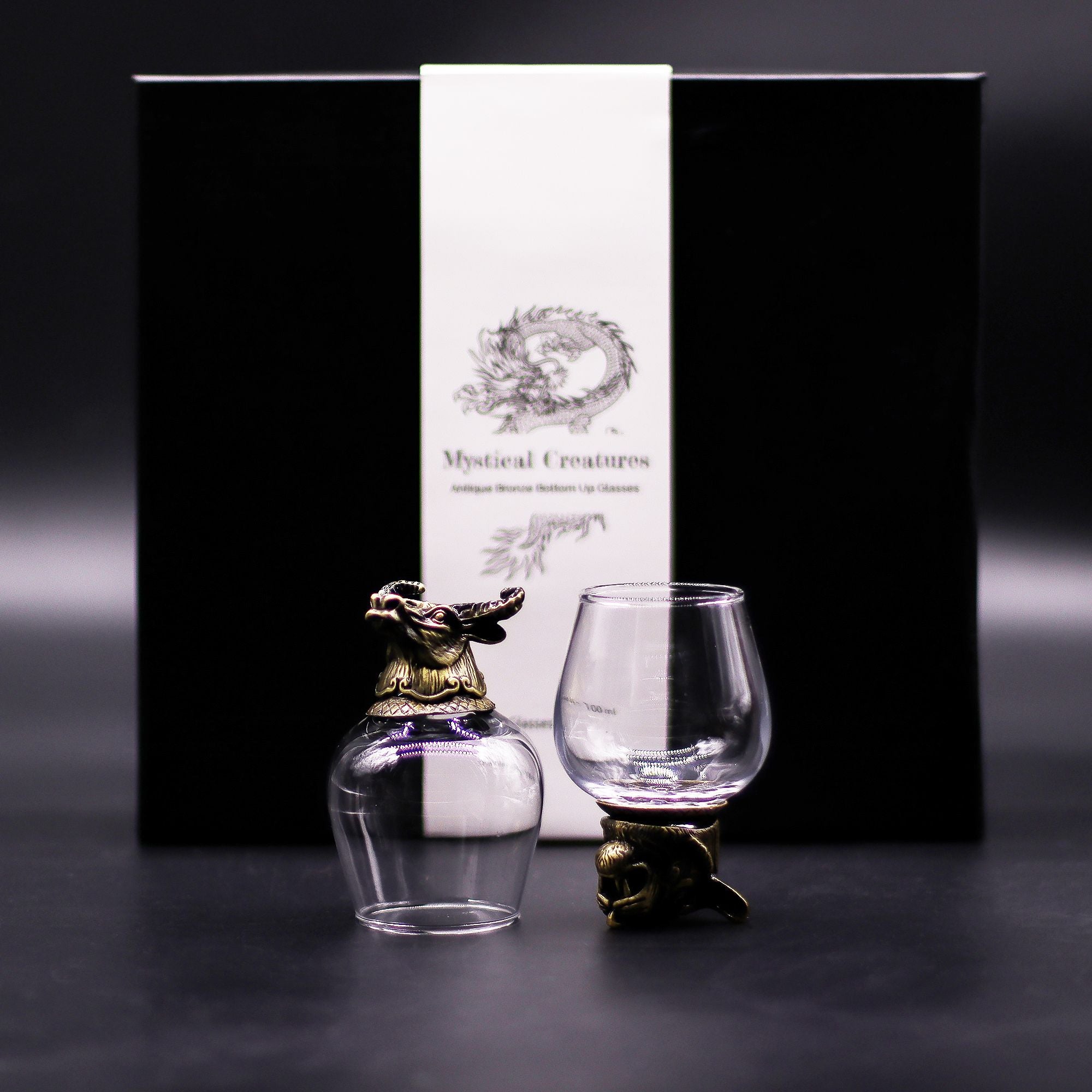 Set de regalo de 6 vasos (100 ml) - Criaturas Místicas - Bronce Antiguo