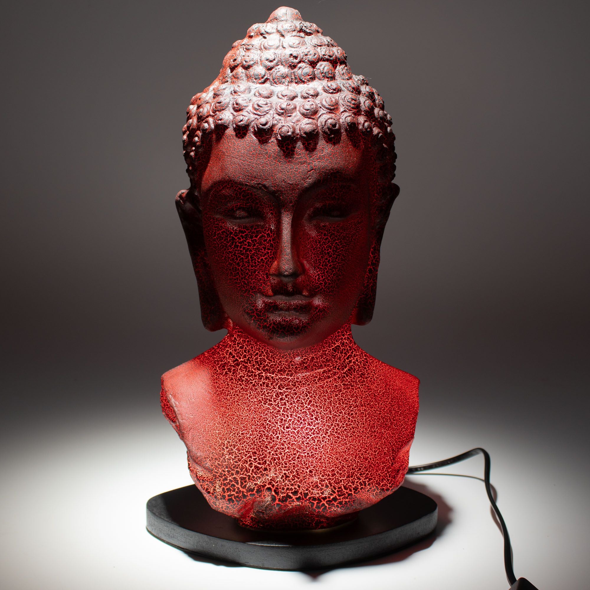 Lámpara de busto de Buda Molton Lava - base oval